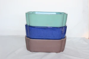 pinched corner rectangular pot 8"L