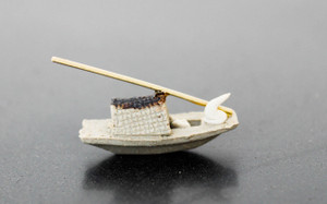 1.5"L x 1.5"H Small Chinese Junk Ship Mudmen Bonsai Figurine - Main Image 1.5"L x 1.5"H Small Chinese Junk Ship Mudmen Bonsai Figurine - Main Image