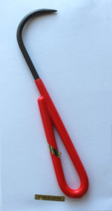 Medium Duty 8 Inch Root Hook Tool with Red Soft Grip Handle - Main Image Medium Duty 8 Inch Root Hook Tool with Red Soft Grip Handle - Main Image