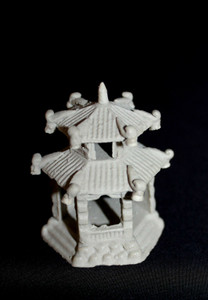 2.5"H x 2"L Double Roof Hexagon Pagoda Pavilion Mudmen Bonsai Figurine - Main Image 2.5"H x 2"L Double Roof Hexagon Pagoda Pavilion Mudmen Bonsai Figurine - Main Image