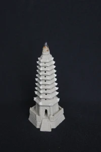 2"L x 4.5"H  pagoda Mudmen Bonsai Figurine