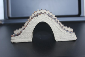 5"L x 2.5"H  Arched bridge  Mudmen Bonsai