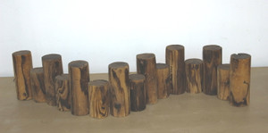 Japanese Garden Real Wooden Post Rail Decorative Garden Edging Dividers - Flexible & Easy To Install - Short Height 6 Inch by 3 Feet Length - Main Image to Show Flexible Configuration Japanese Garden Real Wooden Post Rail Decorative Garden Edging Dividers - Flexible & Easy To Install - Short Height 6 Inch by 3 Feet Length - Main Image to Show Flexible Configuration