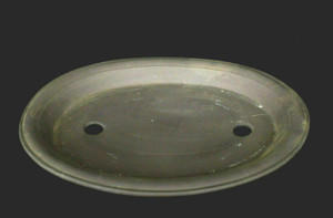 Japanese Yokkaichi Dark Brown Clay Unglazed Oval 11.75"L x 9.25"W Slim Forest & Raft Ceramic Bonsai Pot - Main Image Japanese Yokkaichi Dark Brown Clay Unglazed Oval 11.75"L x 9.25"W Slim Forest & Raft Ceramic Bonsai Pot - Main Image