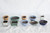 Japanese Yokkaichi Multiple Colors & Shapes Glazed Tiny Micro Mame Ceramic Bonsai Pot Set - Sizes from 1.5 to 3 Inches - Variety Set of 10 Pieces