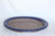 Japanese  royal blue glazed Oval 22.5"L x 18"W x 2.5"H Slim Forest &