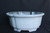 White craked marble glazed bonsai  pot ---20.25"Dia