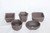 Japanese 3"L to 3.75"L assorted mame, shohin  5pcs/set bonsai pot