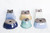 Japanese multiple color & size 3.5"L + shohin pot 6pcs/set