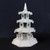 5.75"H x 4"L Extra-Large Hexagon Pagoda Unglazed Mudmen Bonsai Figurine - Main Image