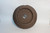 Japanese Nanban Handmade Style Dark Brown Clay Unglazed Circle 7"Dia x 1.5"D