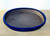 Japanese Yokkaichi Royal Blue Glazed Oval 13.75"L x 10.75"W x 2.0"D Forest & Raft Ceramic Bonsai Pot - Top View Image