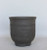 Japanese   Brown Clay Unglazed Tall Circle with Textured Rustic Ridges on Side 5"Dia x 5.25"H Wabi-Sabi Ceramic Bonsai Pot