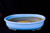 Japanese Yokkaichi Baby Blue Glazed Oval 14.5"L x 12.5"W x 3"D Ceramic Bonsai Pot - Main Image