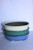 Japanese  Glazed Oval 14.75"L x 12.5"W x 3"D Ceramic Bonsai Pot
