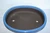 Japanese  Glazed Oval 14.75"L x 12.5"W x 3"D Ceramic Bonsai Pot