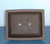 Chinese Guangzhou (Standard Quality) Medium Brown Unglazed Rectangle 12"L x 9"W x 5"H Ceramic Bonsai Pot - Top View Image
