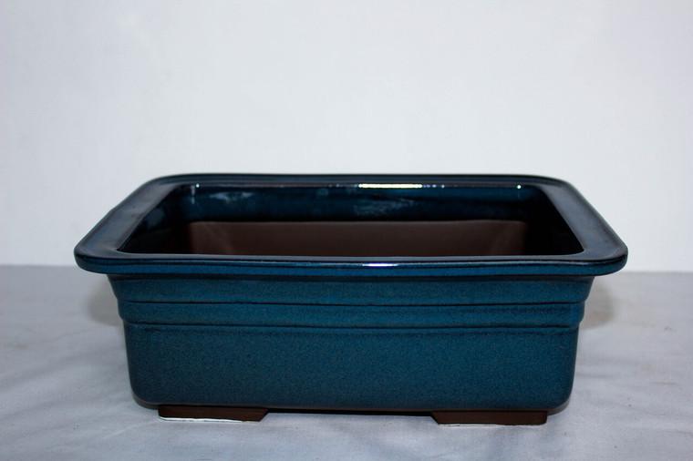 pewter Blue Tint  9.75"L & 10.75"L bonsai  pot