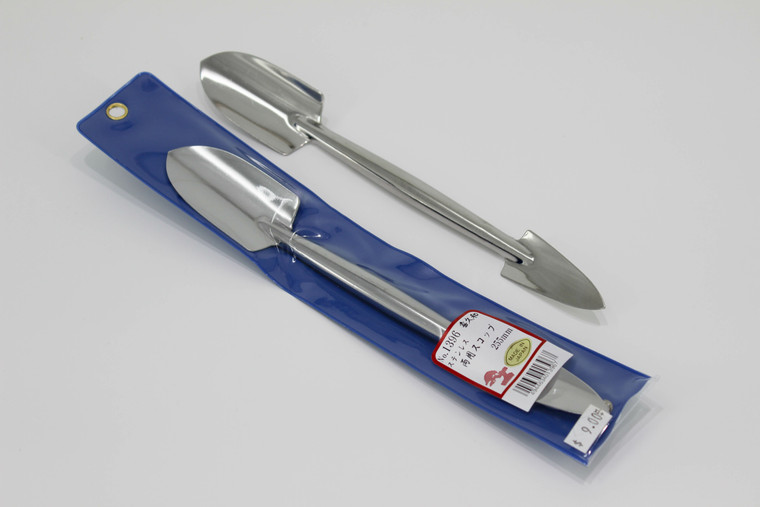 Japanese stainless steel twin small hand scoop 255mm(10.5")L