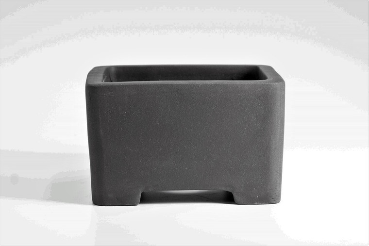 Semi cascade brown clay bonsai  pot   outside 10"x 10"x 6"