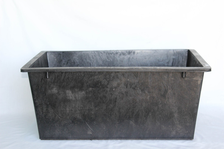 FRB resin pot-25.5"L -- resistance with harsh temperature  & cracking , black color