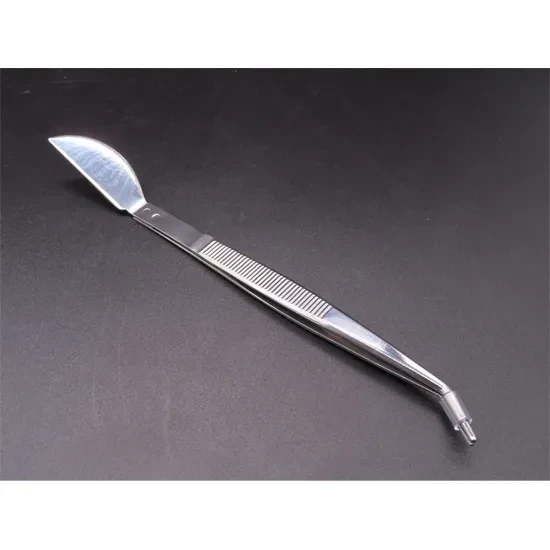 Stainless steel bonsai tweezers ( Curved ) Small, 210mm