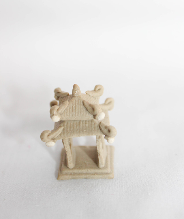 0.75"L x 1.25"H Double Roof Pavilion Mudmen Bonsai Figurine
