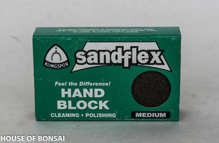 Sandflex Abrasive Sanding Hand Block for Tool Maintenance - Medium Grit - Main Image