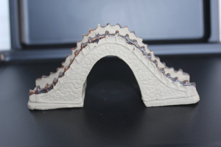 5"L x 2.5"H  Arched bridge  Mudmen Bonsai