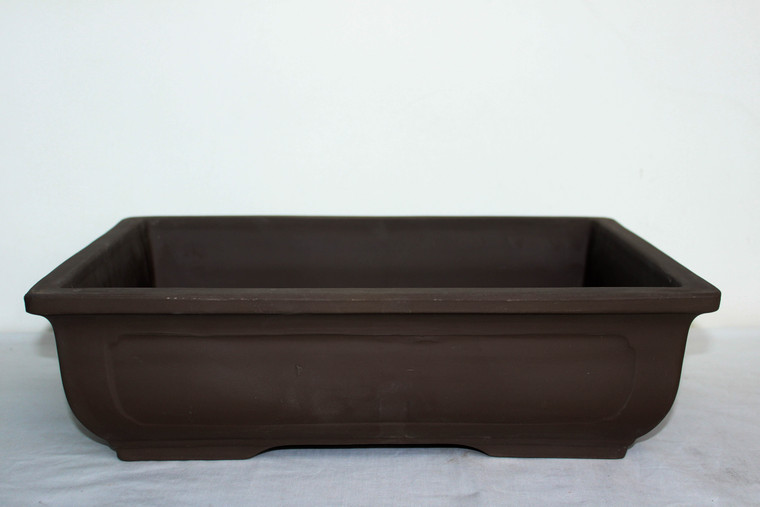 rectangular bonsai pot 18.25"L x 14.25"W x 5.25"H