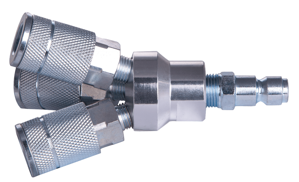 Bissett BISBAFPMAN 3/8in Automotive QC Round Manifold 3 Coupler X 1