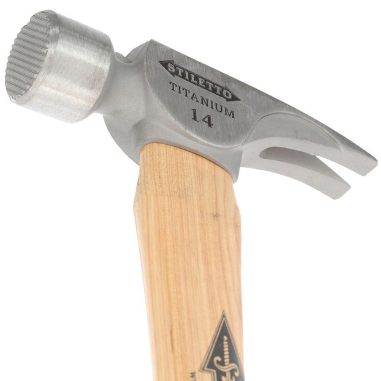 Stiletto Tool STIL-TI14MC 14oz Titanium Hammer with Milled Face