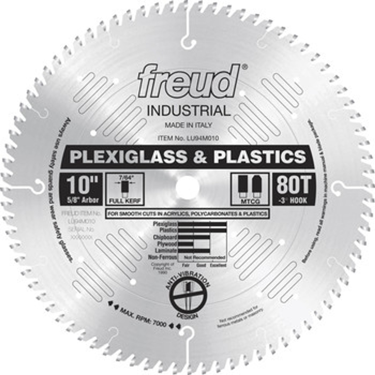 Freud LU80R010: 10" Ultimate Plywood ＆ Melamine Blade - 4