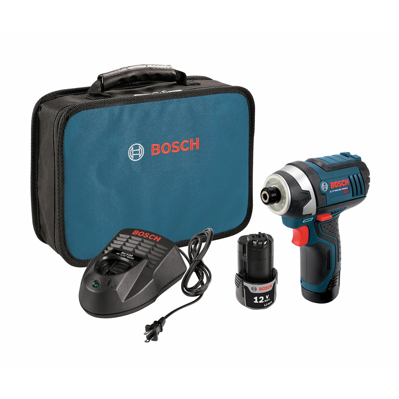 Bosch BOS PS41 2A 12 V Max Impact Driver Kit with 2x 2.0Ah Batteries