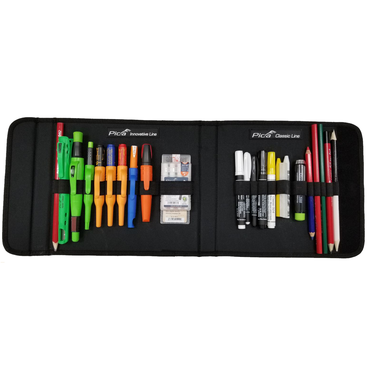 Pica 30407 Dry Long-life Construction Marker Blister Bundle with Special  Summer Leads Refill Set.