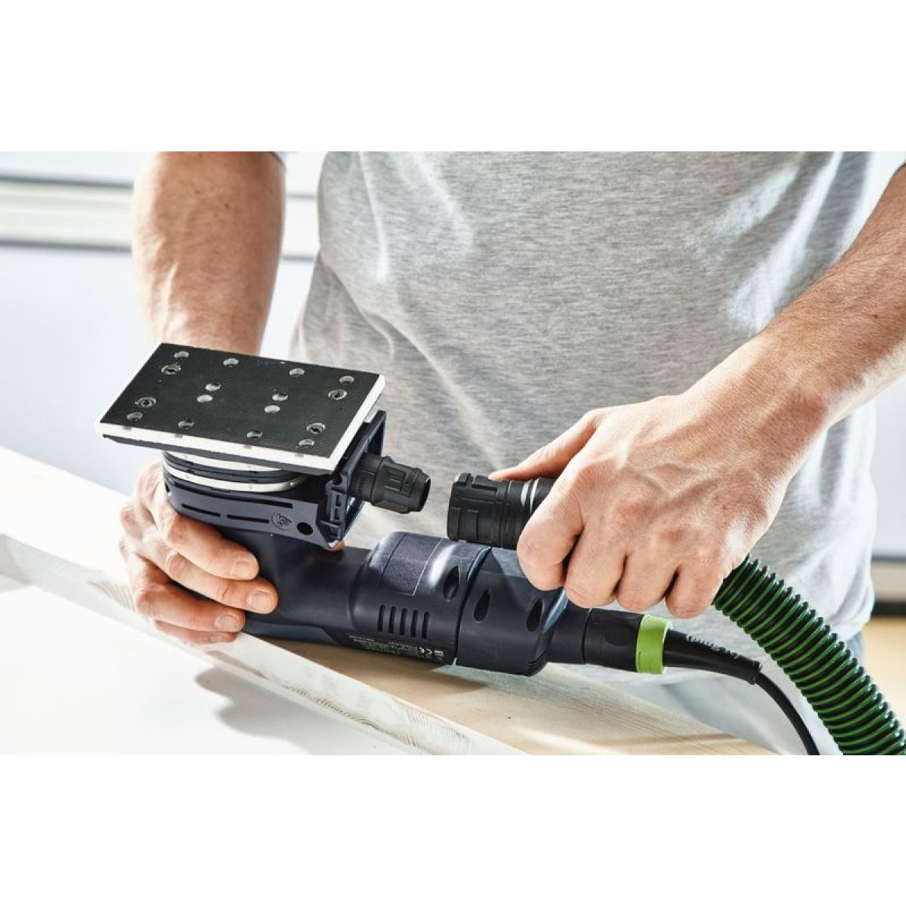 Festool FES-575728 RTSC 400 18V Brushless Hybrid Cordless Sander Bluetooth 3.1Ah  SET Atlas-Machinery