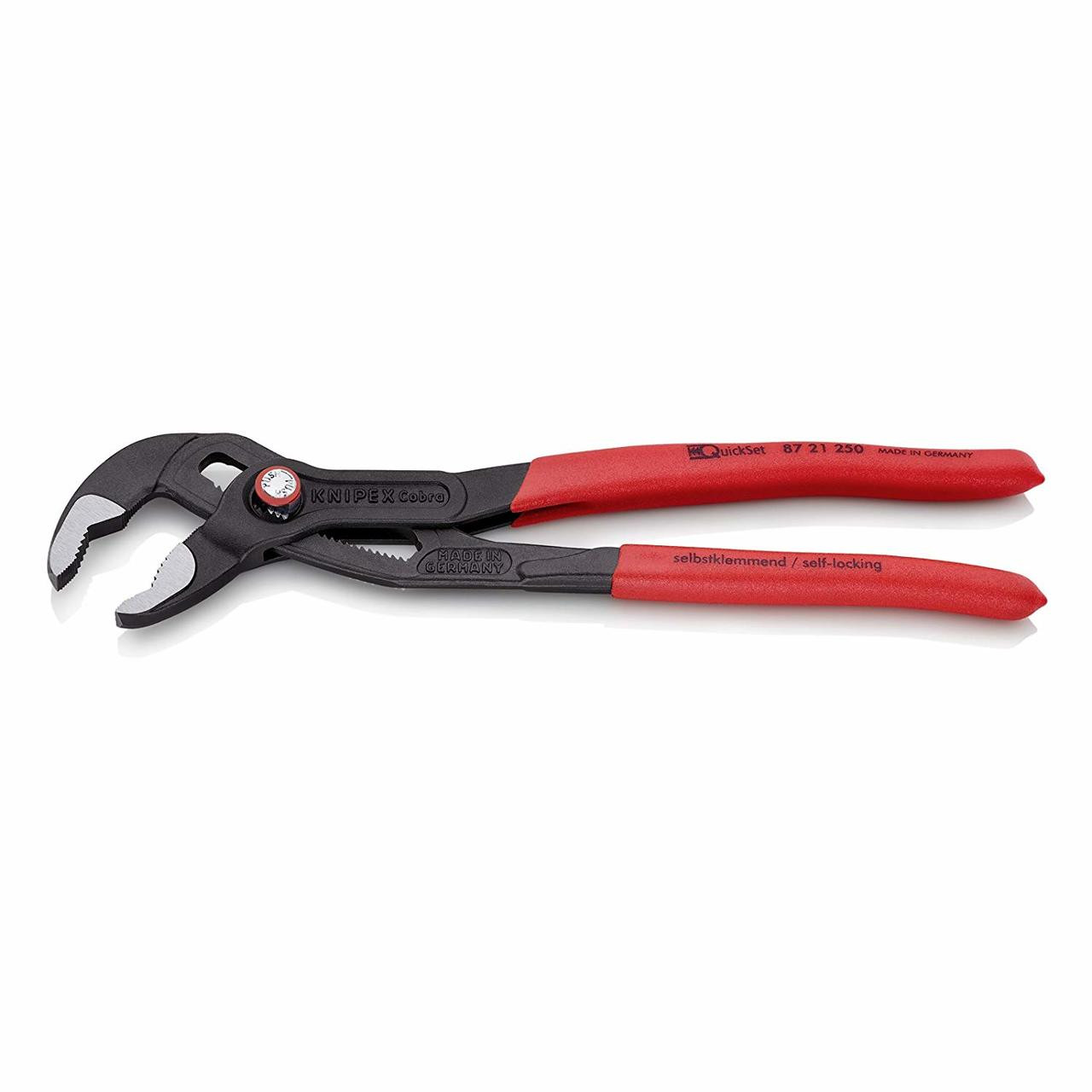 Knipex KNIP-8721250SBA 10in Cobra Quickset Pliers - Atlas-Machinery
