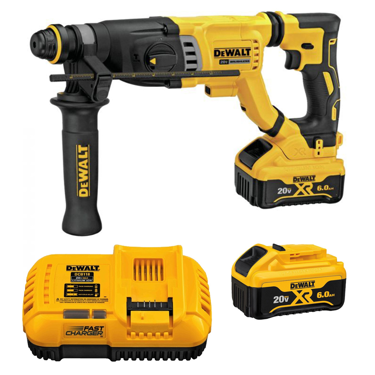 DEWALT DEW-DCH263R2 20V MAX XR Brushless 1-1/8in SDS PLUS D-Handle