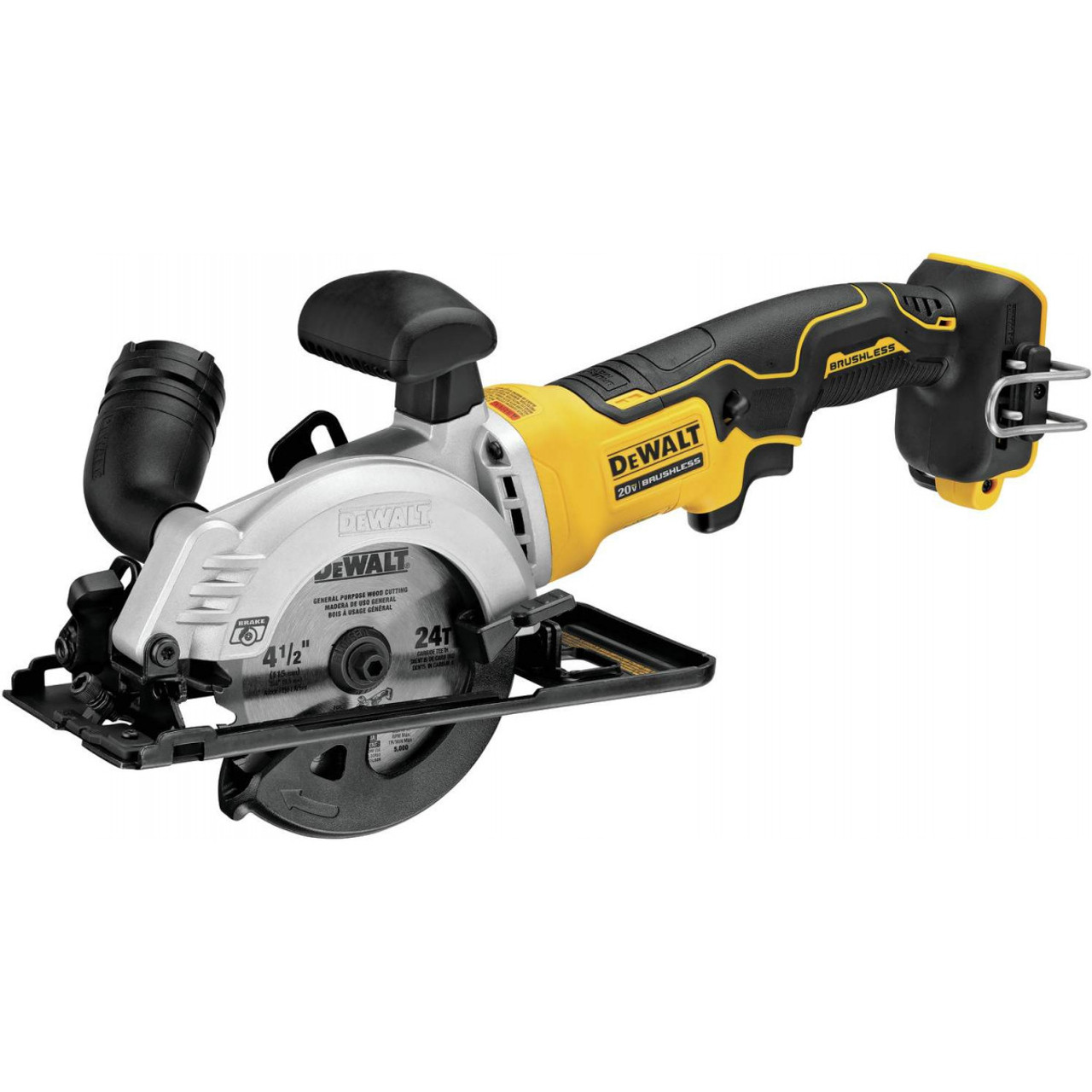 DEWALT 20V MAX Circular Saw, 6-1/2-Inch Blade, 460 MWO Engine, 0