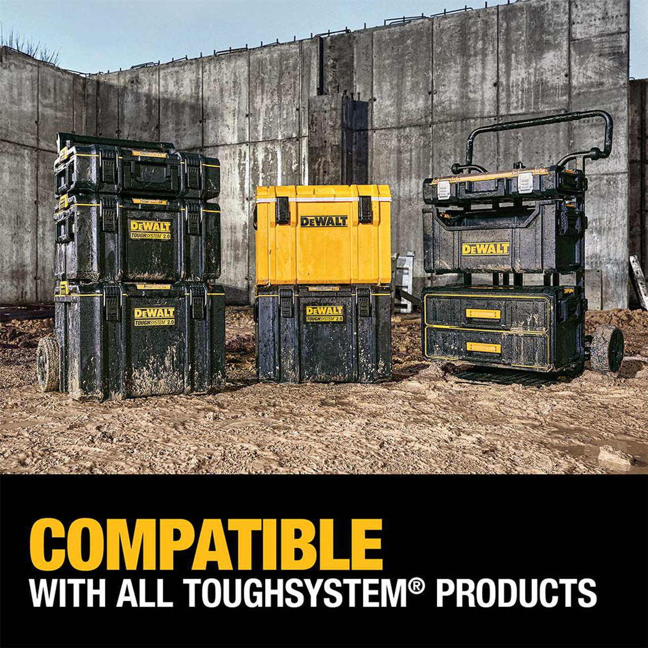 DEWALT DEW-DWST08450 Tough System 2.0 Mobile Storage Atlas-Machinery