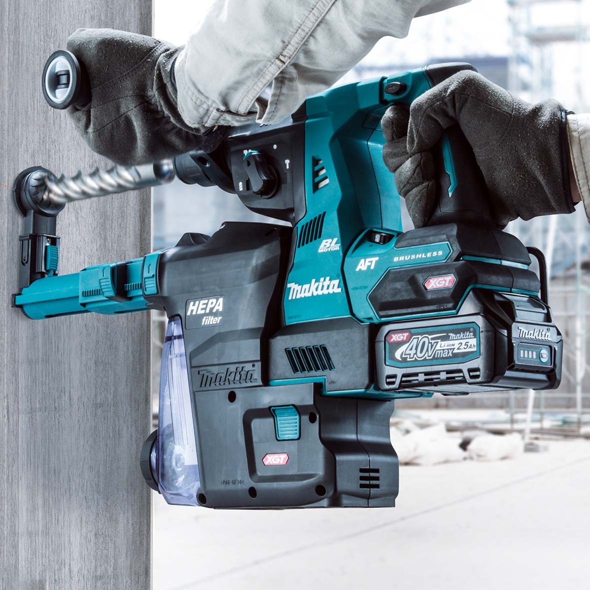 Makita XGT 電動ハンマー AFT搭載（Makita 40V Max XGT