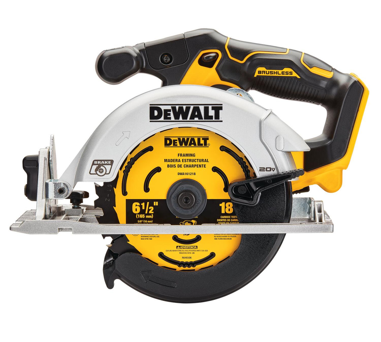 DEWALT 20V MAX* 7-1 4-Inch Cordless Circular Saw with Brake Kit (DCS570P1) ＆ 20V MAX XR 20V Battery, 5.0-Ah, 2-Pack (DCB205-2) - 2