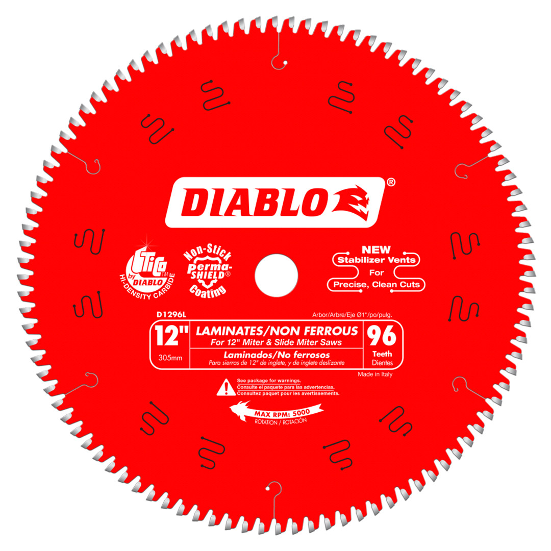 Diablo FRE-D1296L 12in X 96T Laminate/Melamine Flooring Blade