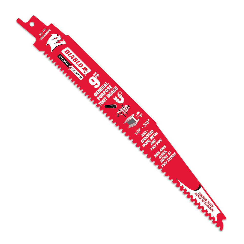 Diablo DS1209CGP3 12 In. Carbide General Purpose Reciprocating Saw - Foto 10