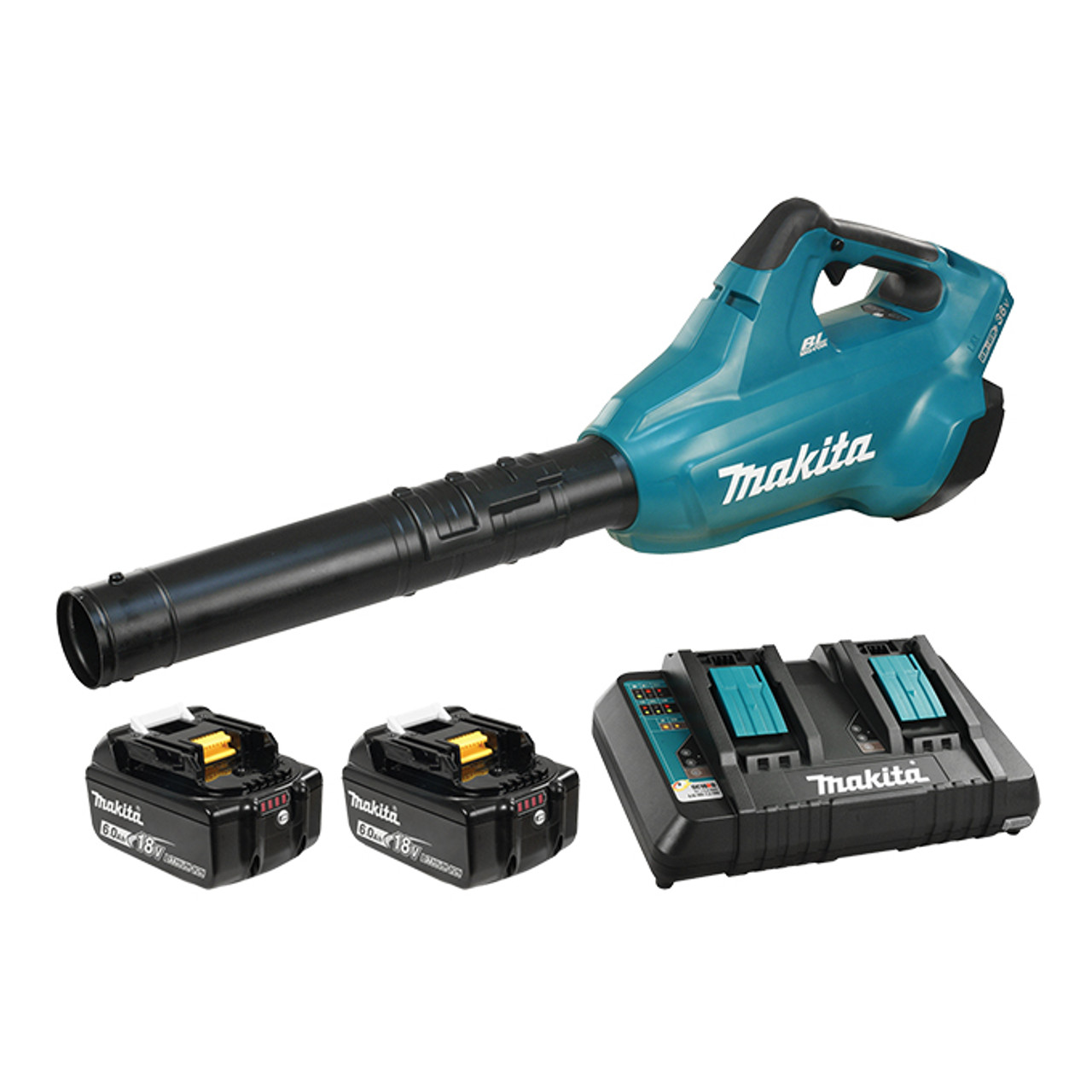 Makita MAK-DUB362PG2 18Vx2 Brushless Blower 2x 6.0Ah Kit - Atlas