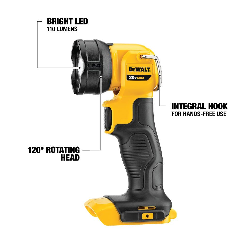 DEWALT DEW-DCL040 20V MAX LED Work Light Bare Tool Atlas-Machinery