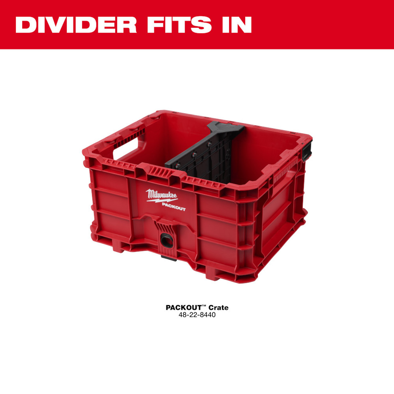 Milwaukee MIL-48-22-8040 Divider for PACKOUT Crate Atlas-Machinery
