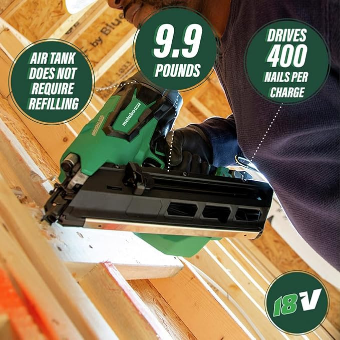 Metabo HPT HPT-NR1890DCSM 18V 30-34 Deg Cordless Framing Nailer