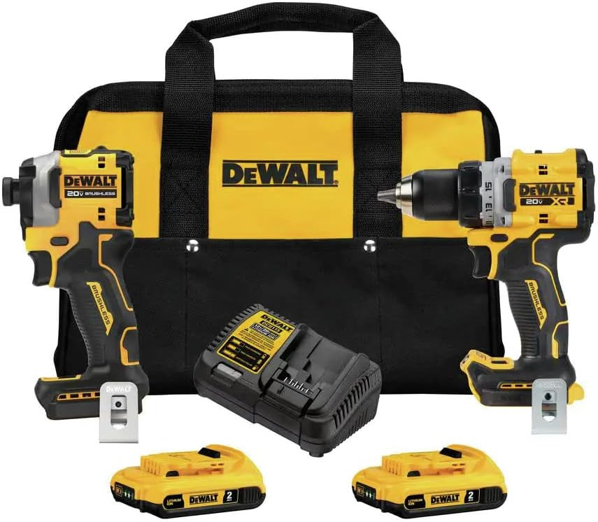 DEWALT DEW-DCK2051D2 20V MAX XR Drill/Driver ATOMIC Impact
