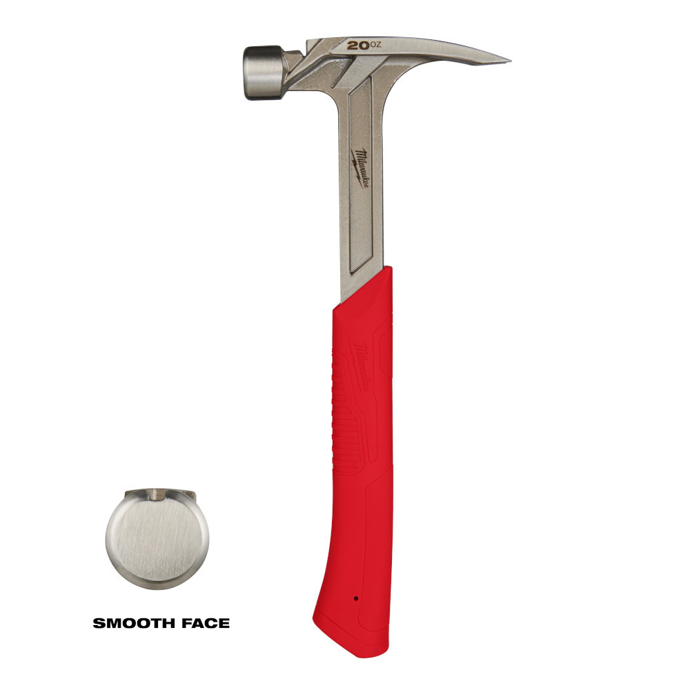 Milwaukee MIL-48-22-9020 20oz Smooth Face Rip Claw Hammer - Atlas